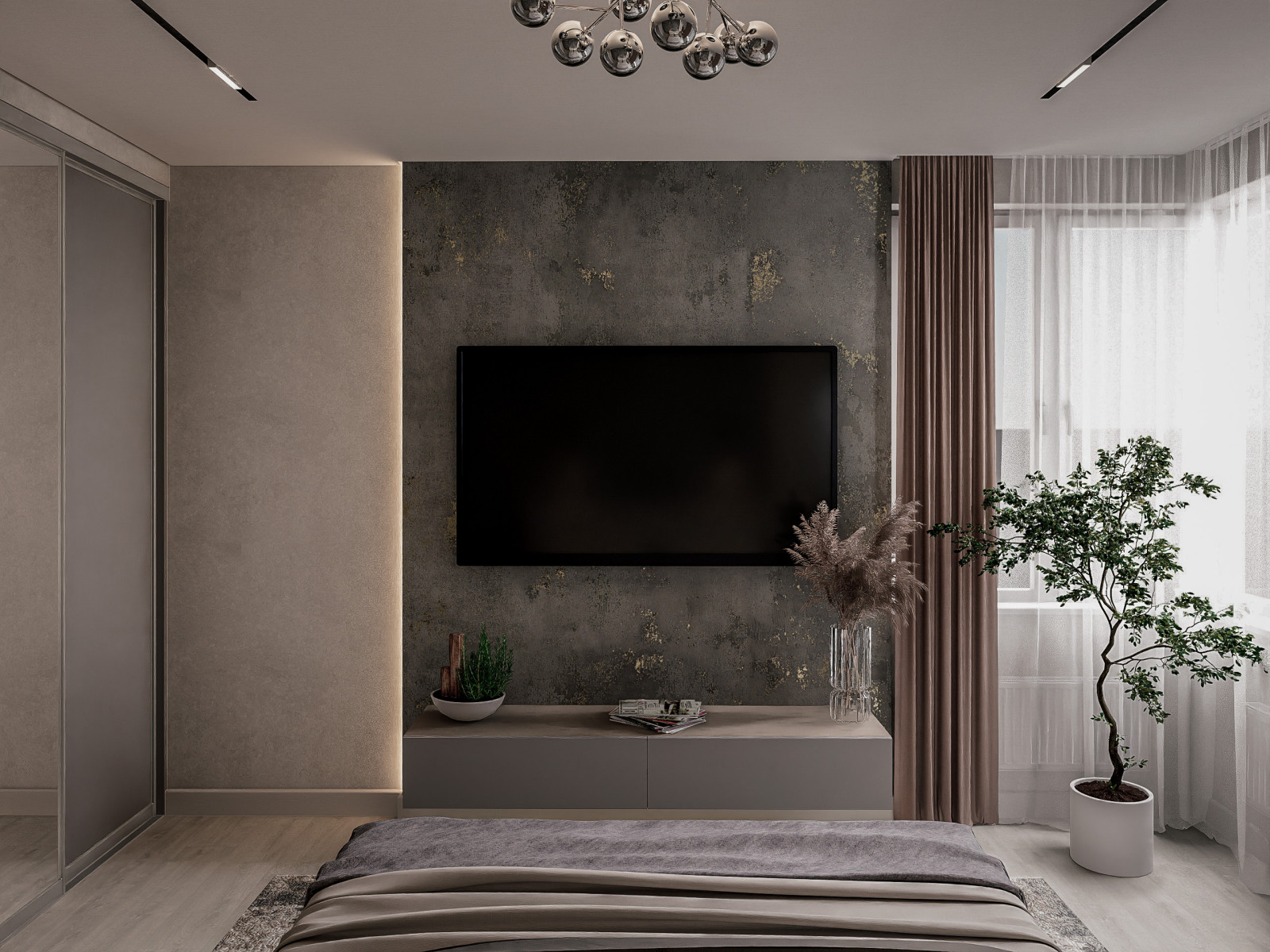 Дизайн-проект двухкомнатной квартиры 57 м2