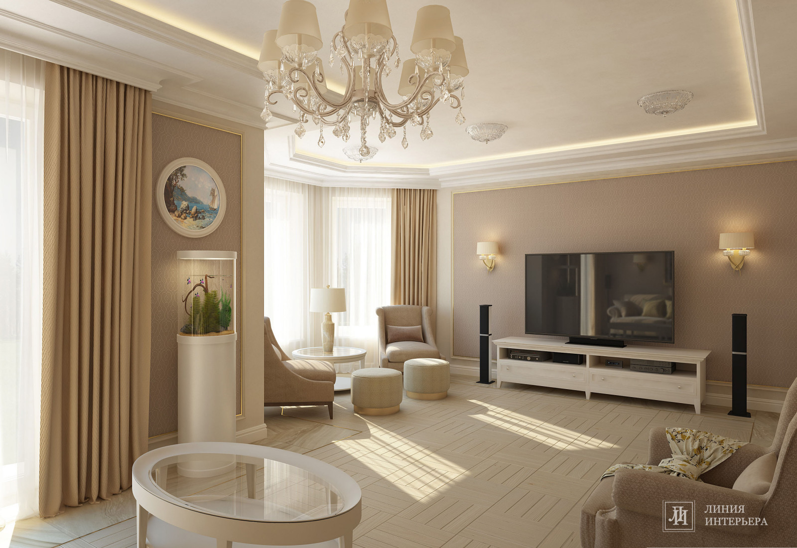 Загородный Дом в Подмосковье, классический интерьер