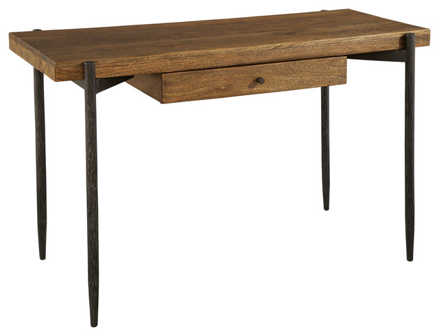 Hekman 27551 48 Inch Wide Iron Framed Wood Writing Desk With