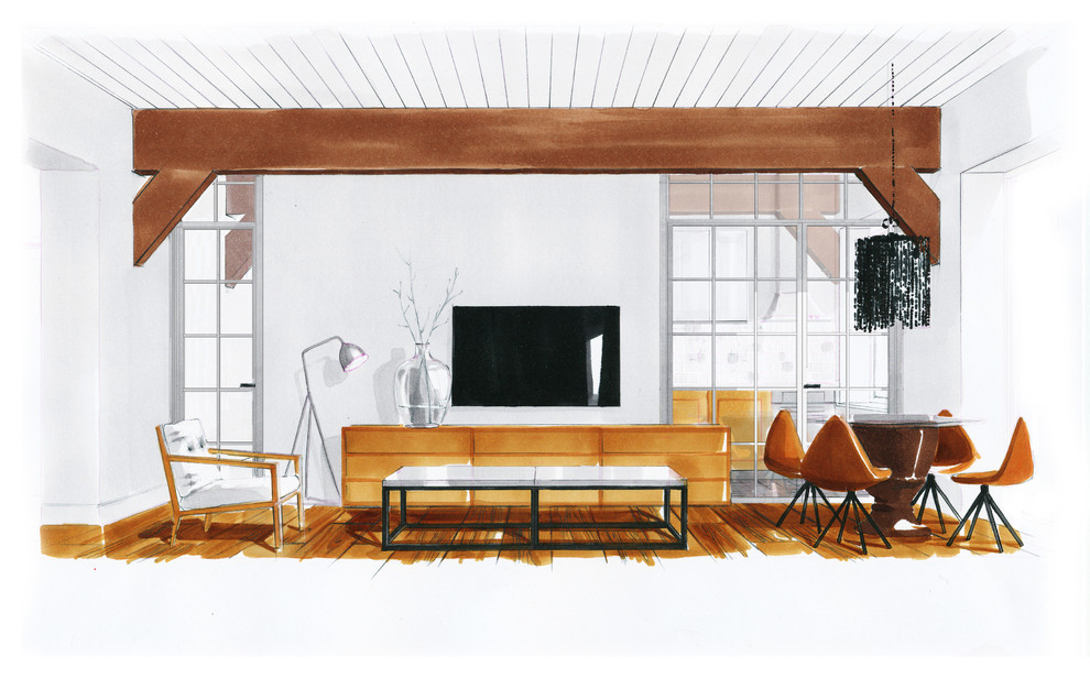 мансардный, нордический