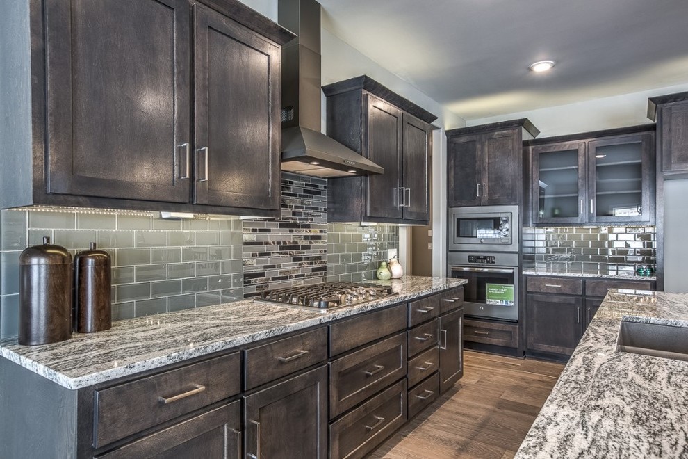 Inspiration for a transitional kitchen remodel in Omaha