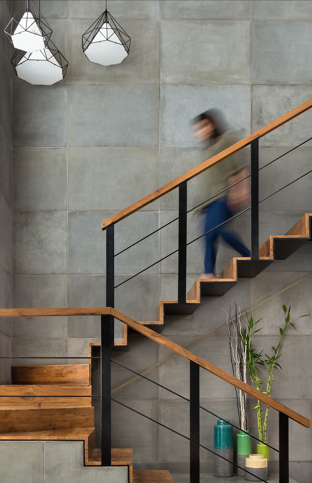 This is an example of an industrial staircase in Mumbai.