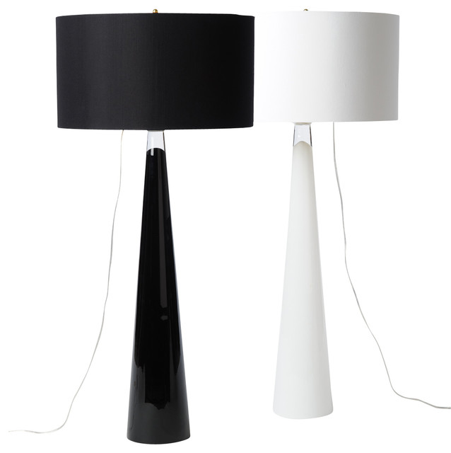 Glass Black Contemporary Table Lamps Other By Barbara Glass Black Contemporary Table Lamps Other By Barbara Cosgrove