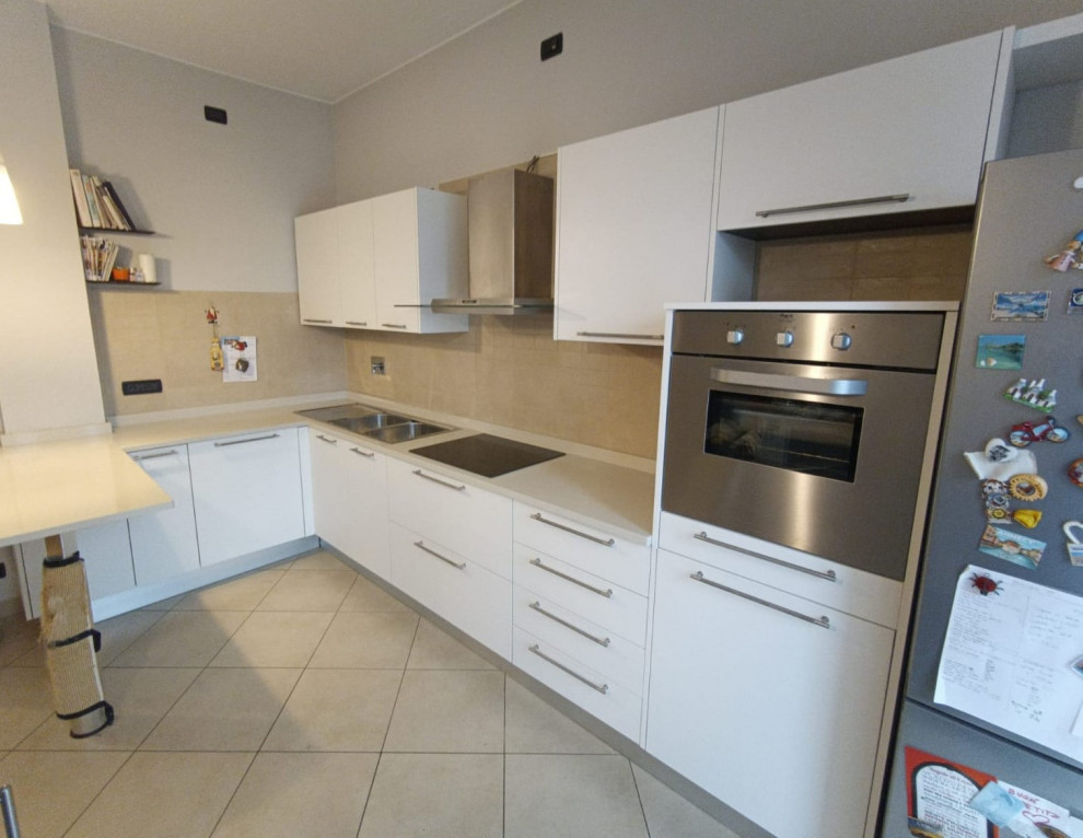 Restyling Cucina sostituzione ante Rovere Bianco