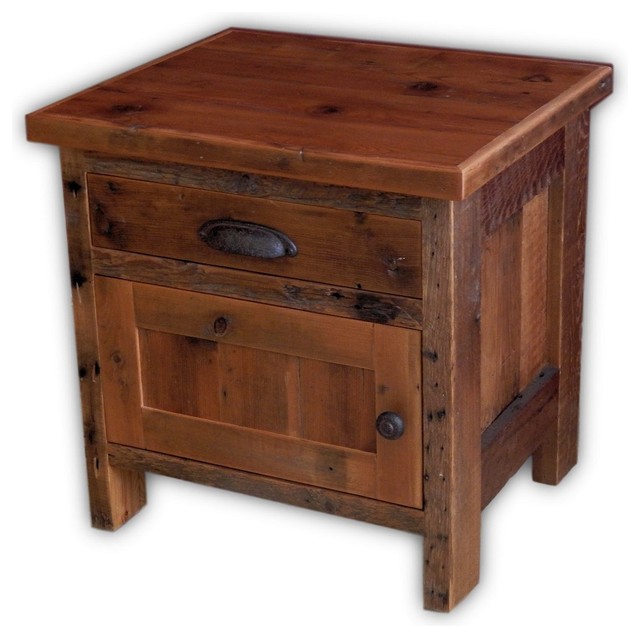 Barnwood End Table With Drawer And Cabinet 22 X20 X27 Rustic Barnwood End Table With Drawer And Cabinet 22 X20 X27 Rustic Side Tables By Vienna Woodworks