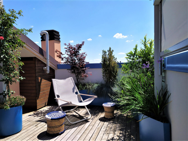 Blue terrace - 20 mq contemporary-deck