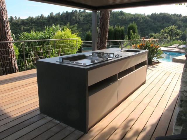 Pergolas bioclimatique - cuisine d'&eacute;t&eacute; mediterraneo-terraza-y-balcon