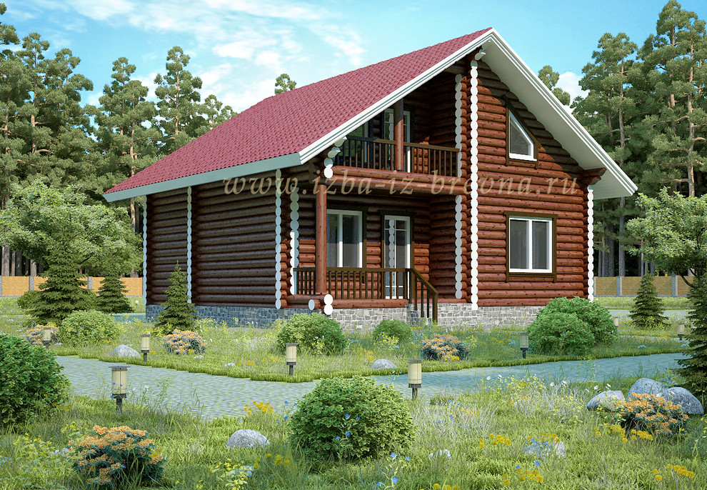 Проекты домов из оцилиндрованного бревна и профилированного бруса