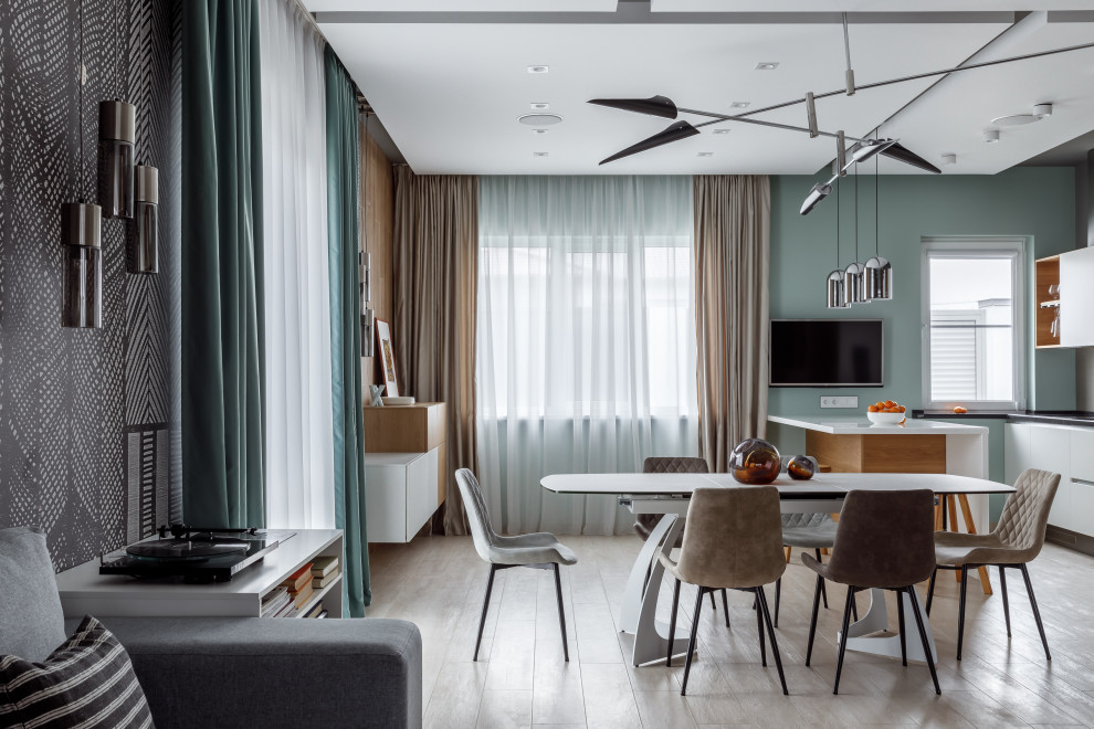 Дом, умный дом(фотографии кухни-гостиной)