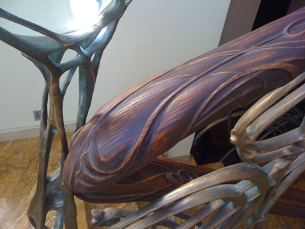 лестничное ограждение. литье ,бронза