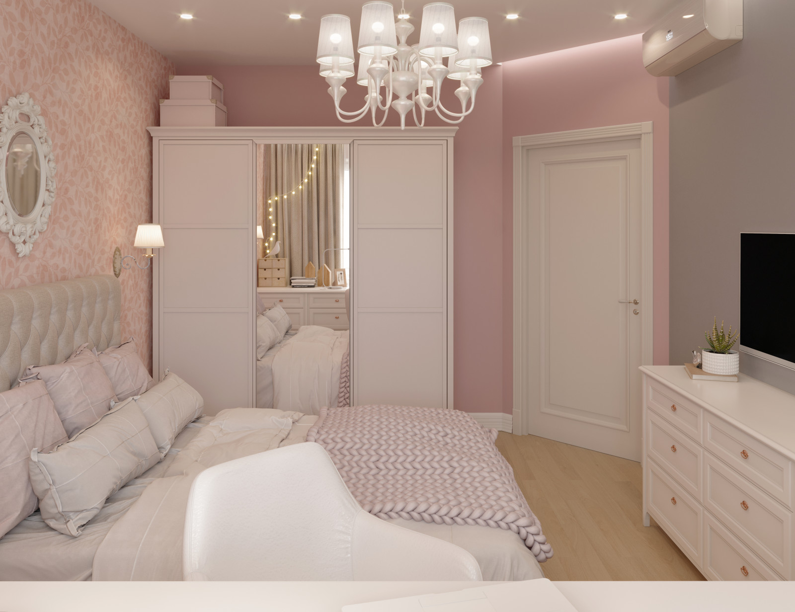 Детские комнаты для девочек. Фрагменты из разных проектов.