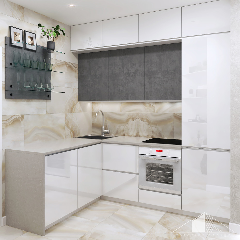 Дизайн интерьера однокомнатной квартиры для молодой семьи.