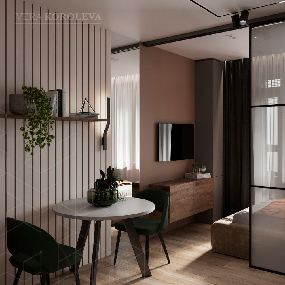 Дизайн-проект квартиры-студии в Подмосковье