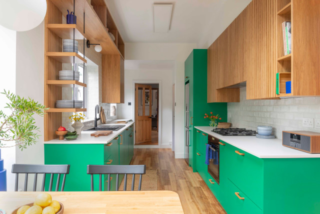 Coventry Terraced House contemporary-kitchen