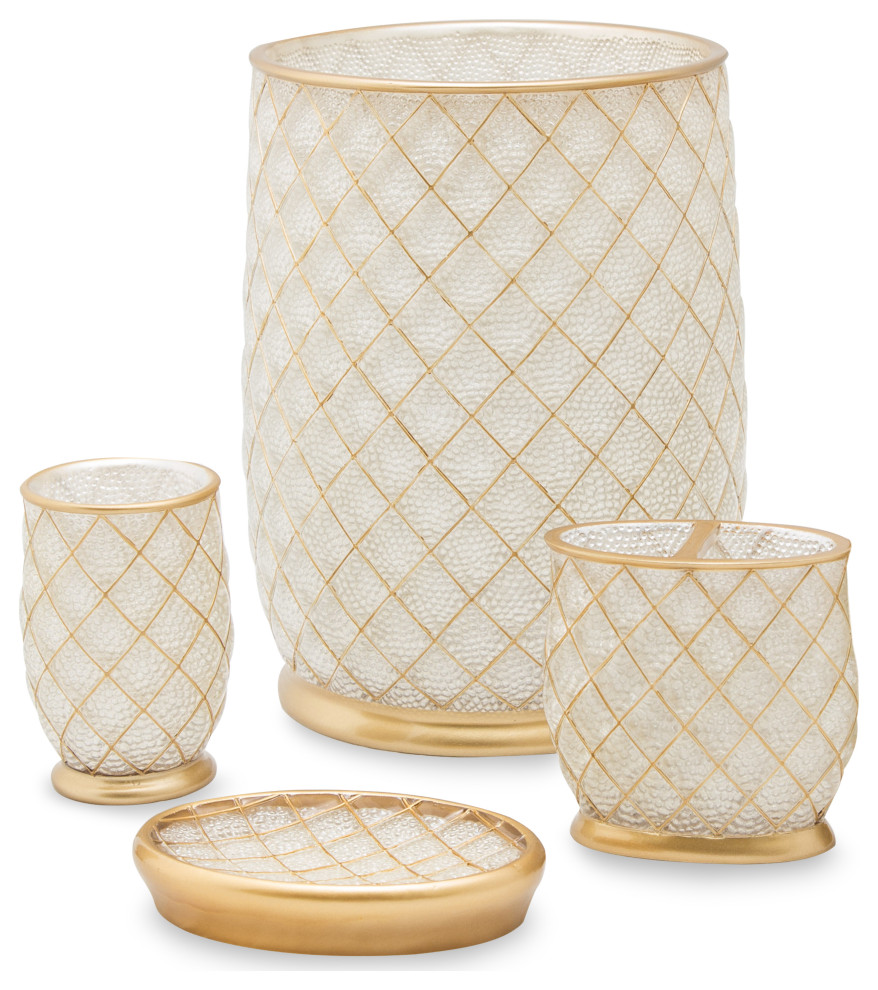 Ingenue 4Piece Bathroom Accessory Set Contemporary Bathroom