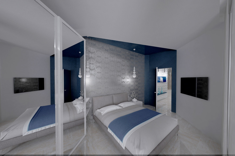 Дизайн проект квартиры в городе Сочи, минимализм морской