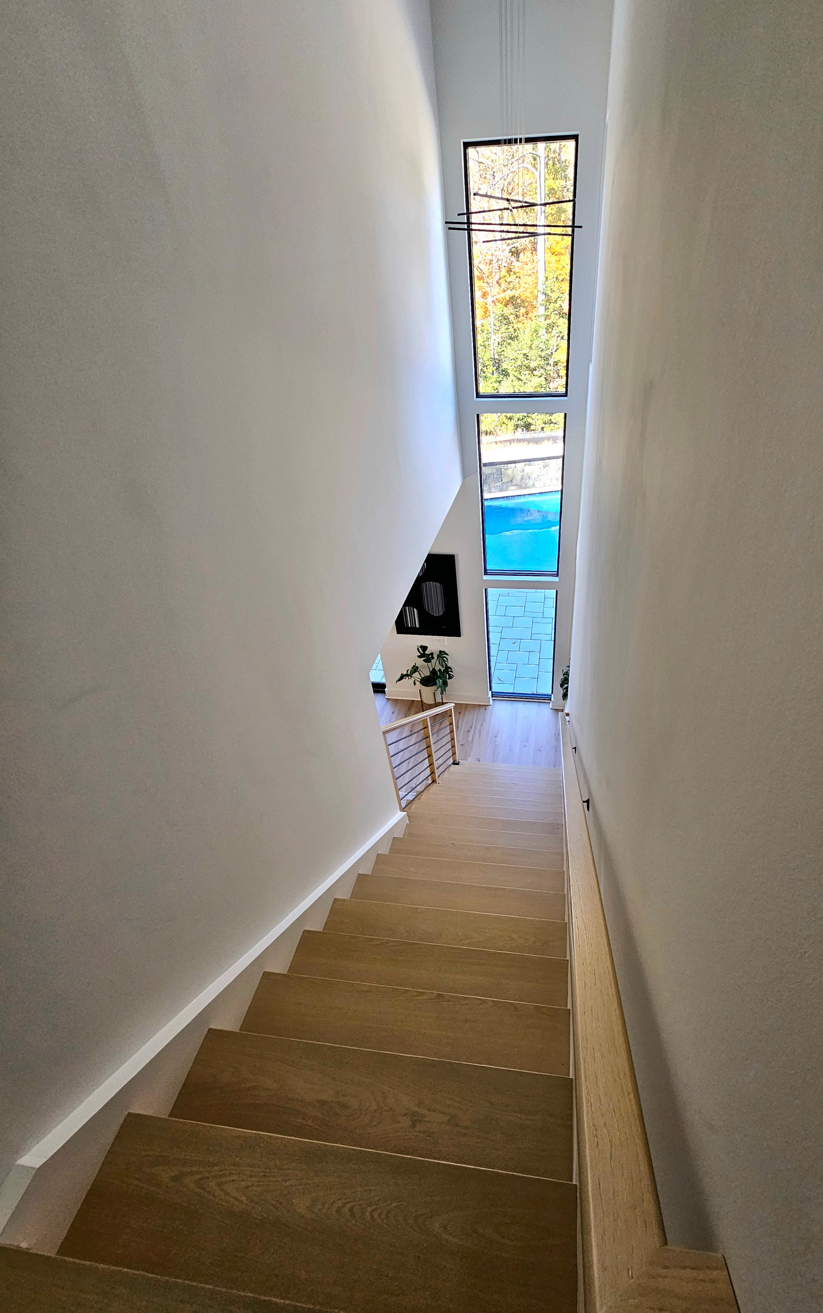 111_Open-Rise Stair with a Stunning Pool View, Great Falls, VA 22066