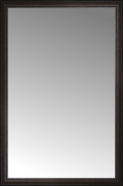 36 X54 Custom Framed Mirror Traditional Wall Mirrors By 36 X54 Custom Framed Mirror Distressed Brown