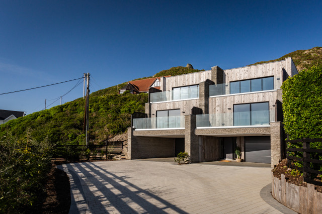 External Cladding in Devon trendy-hus-og-facade