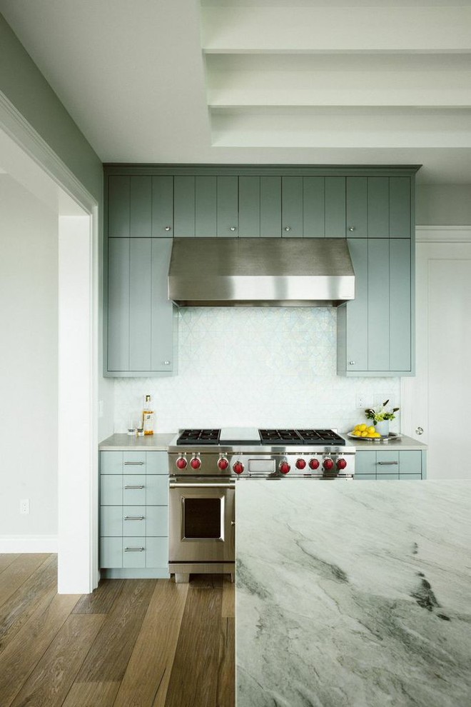 Kitchen - coastal kitchen idea in Seattle