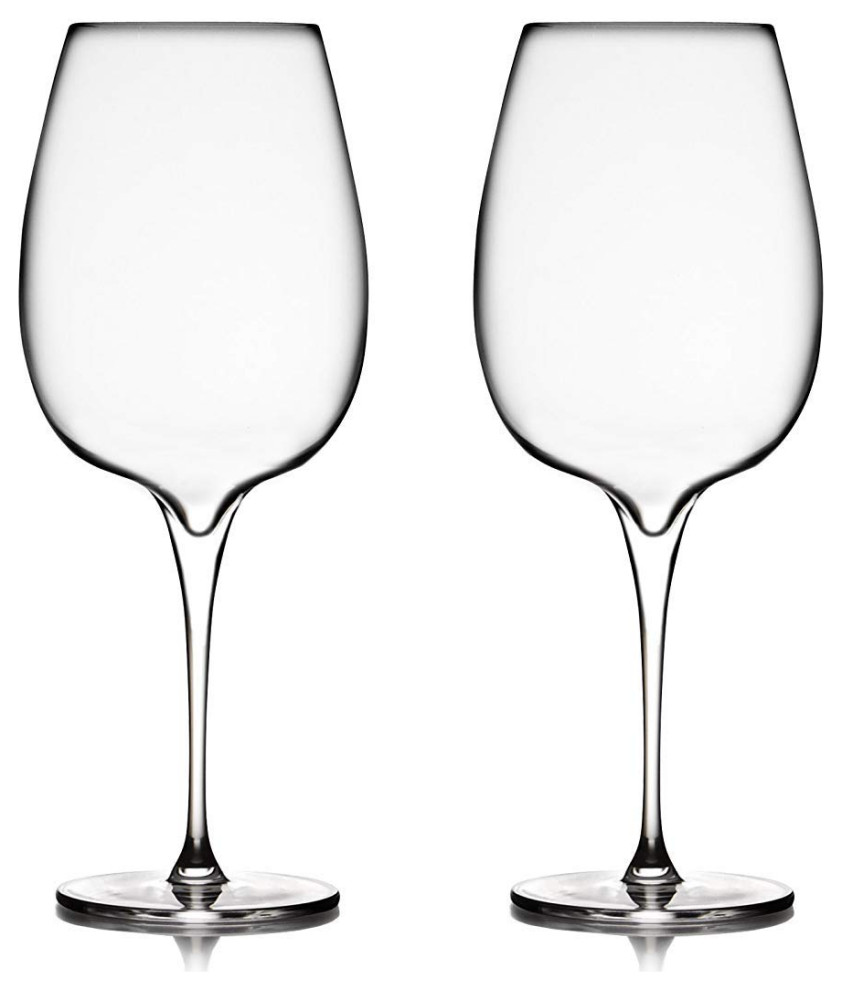 Nambe Vie Collection Wine Glasses, Set of 2 Contemporary