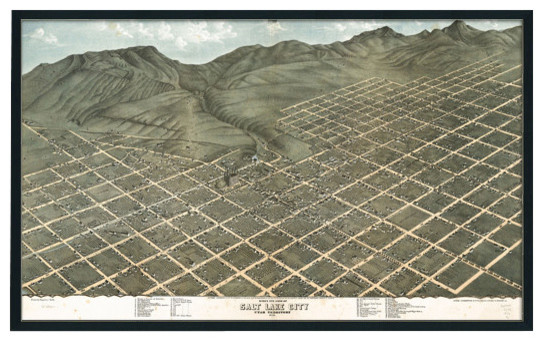 Salt Lake City Artifact Map, Single Panel Mural