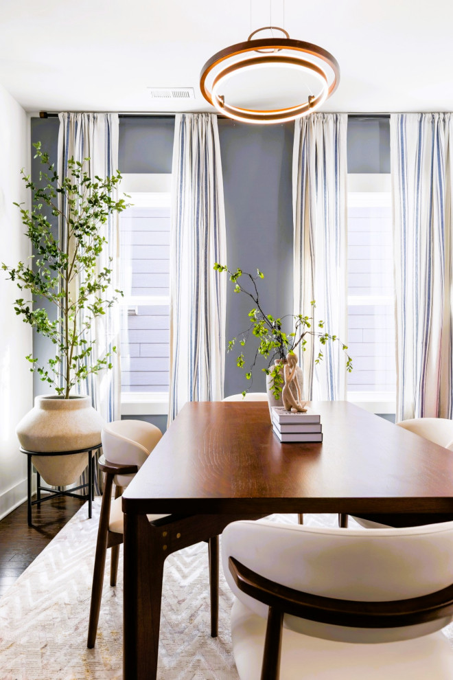 Eclectic Midcentury Living Room & Dining Area – Hillsborough, NC