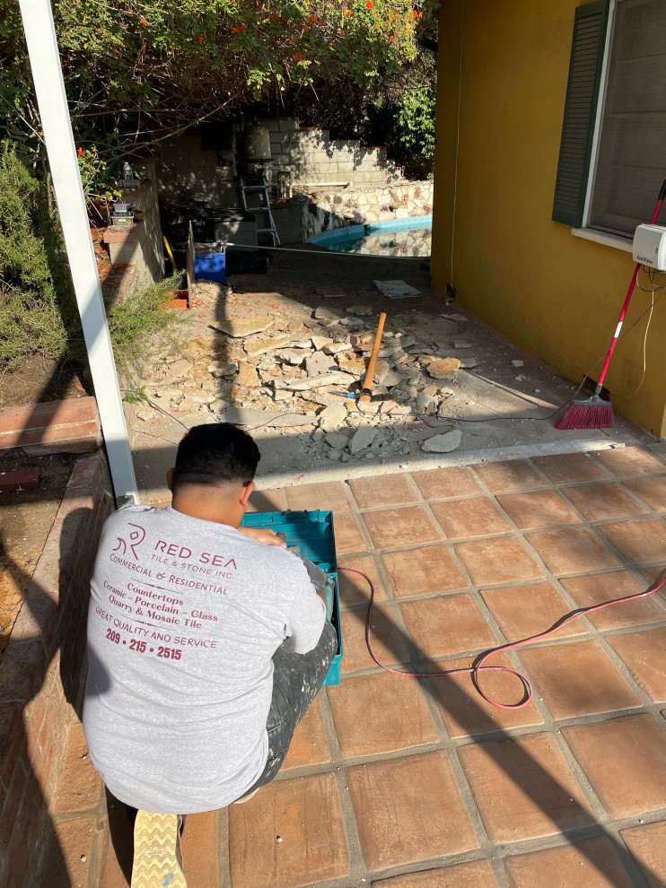Exterior floor demolition