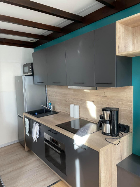 Conception d'une cuisine sur mesure contemporaneo-cocina