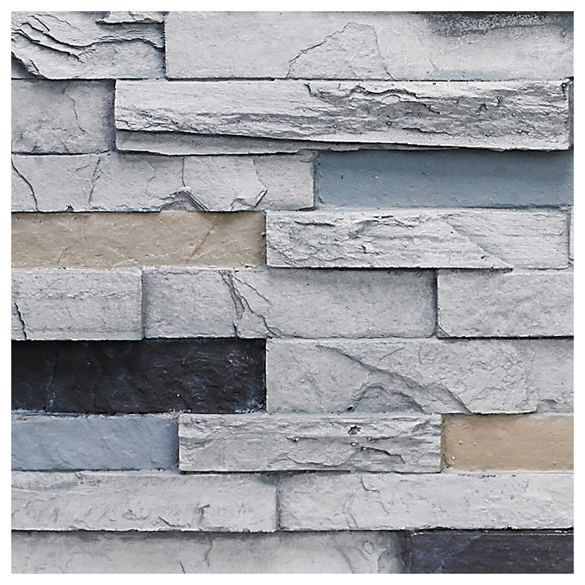 Deep Slate Stacked Wall Panel SAMPLE, Almond Traditional Wall Panels by Buy Faux Stone Deep Slate Stacked Wall Panel SAMPLE, Almond Traditional Wall Panels by Buy Faux Stone