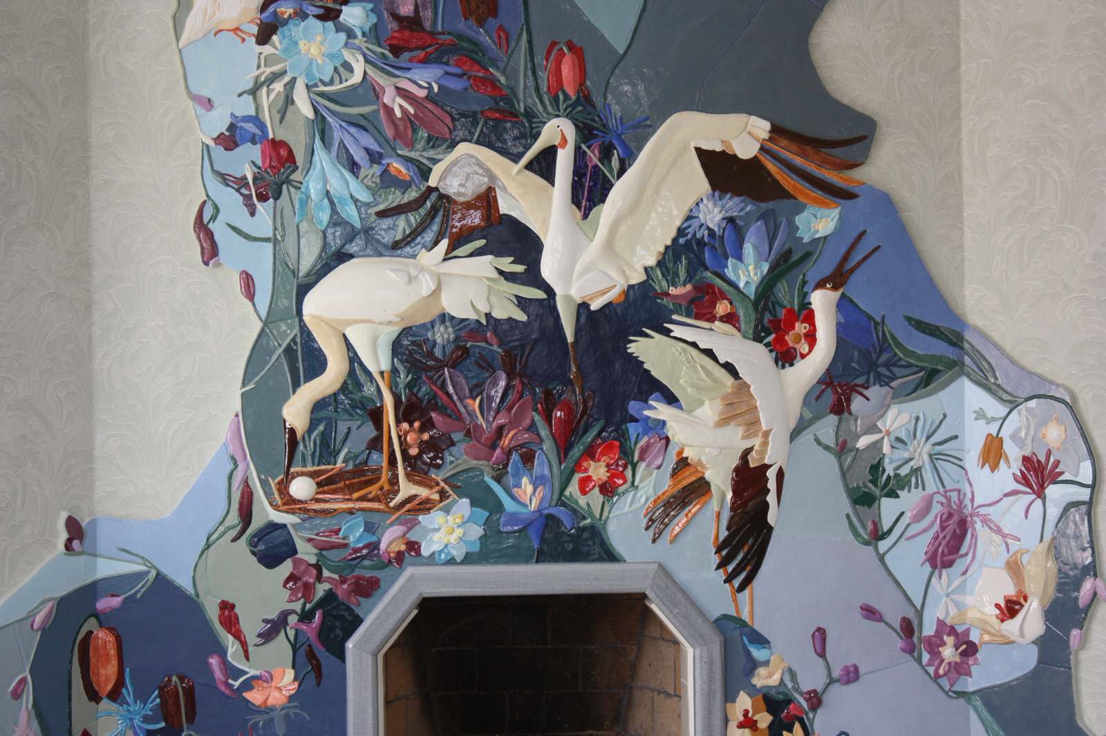 Действующий угловой камин "Симфония Донского Края"