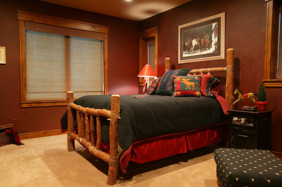 Design ideas for a country bedroom in Salt Lake City.