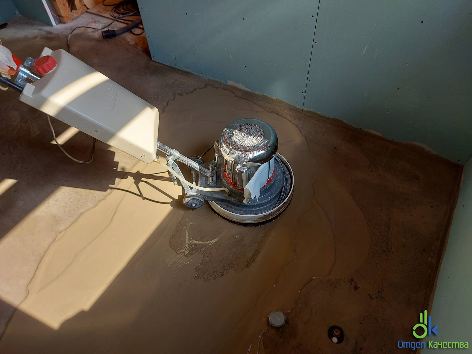 Шлифовка (корректировка) существующей стяжки пола