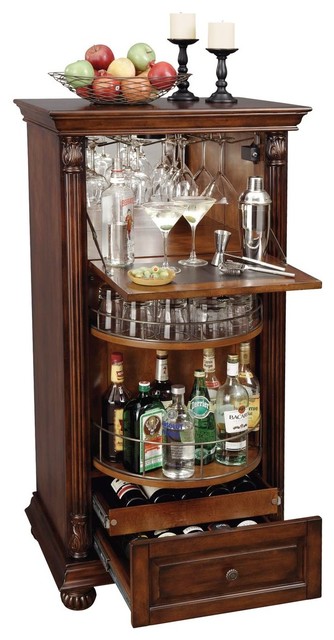 Howard Miller Cognac Wine And Bar Cabinet Traditional Wine And