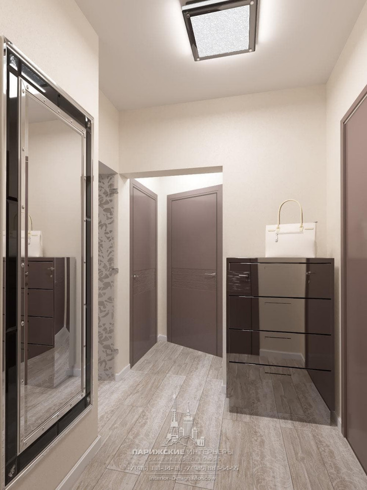 Дизайн однокомнатной квартиры 40 кв. м в современном стиле