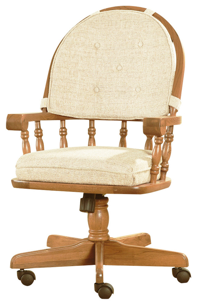 Intercon Furniture Classic Oak Tilt/Swivel Chairs, Set of 2 Traditional Dining Chairs by