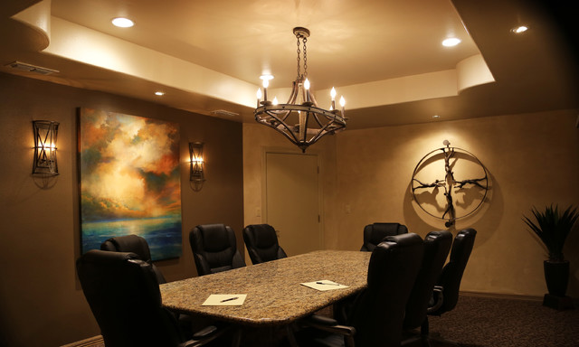 Modern rustic Office eclectique-bureau-a-domicile