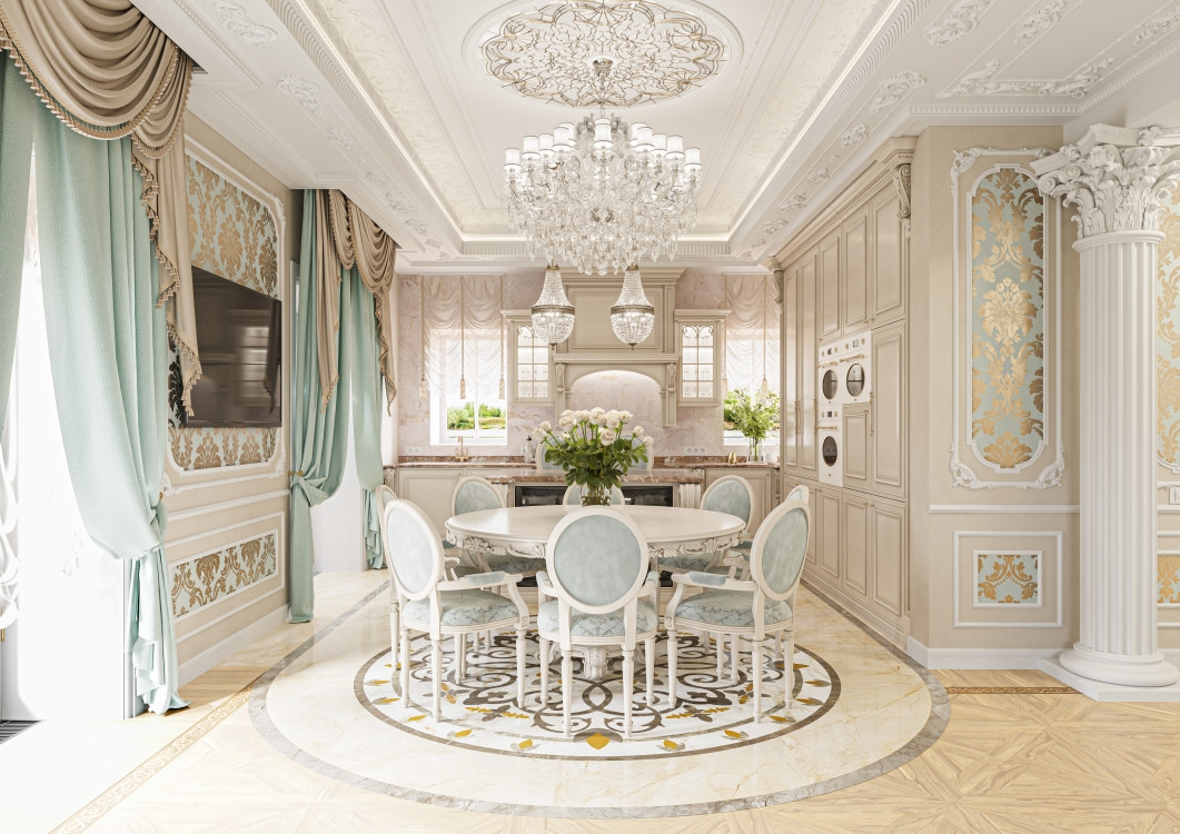 Кухня обьединение с Гостиной 1-ый этаж