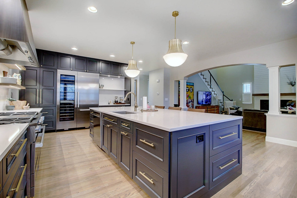 Inspiration for a transitional kitchen remodel in Denver