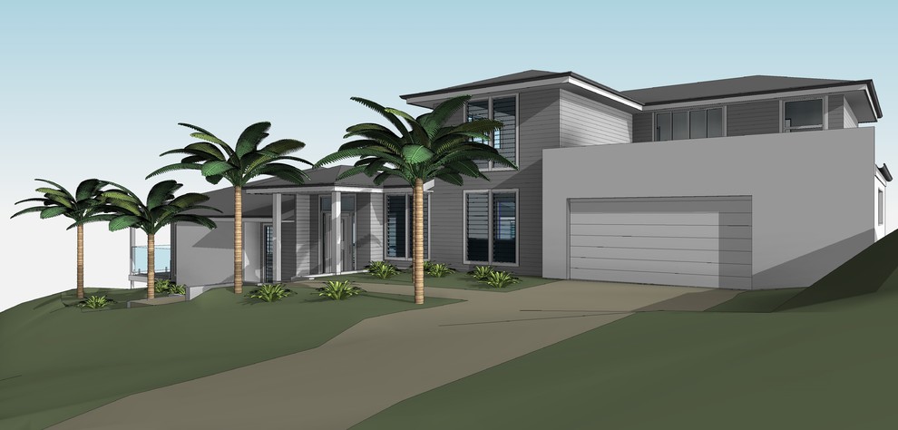 3d Cad Front of House Perspective