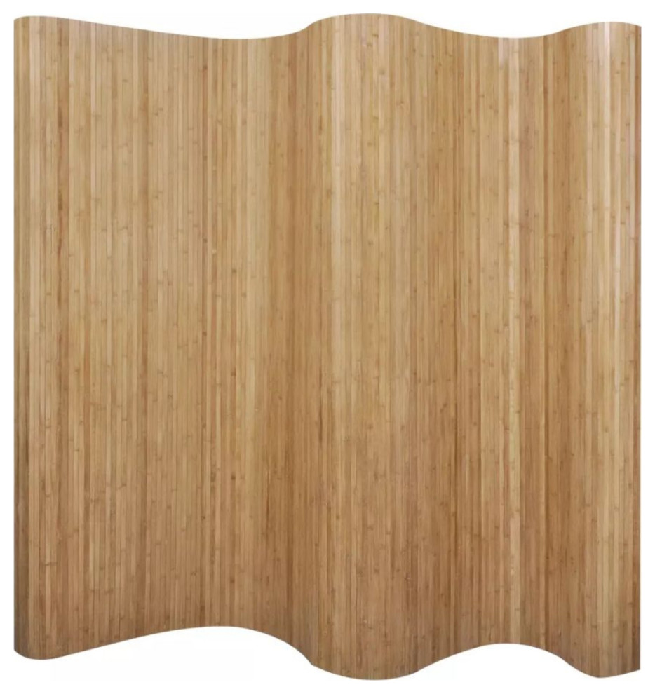 Vidaxl Room Divider Bamboo Natural 98.4"x65" Asian Screens And Room