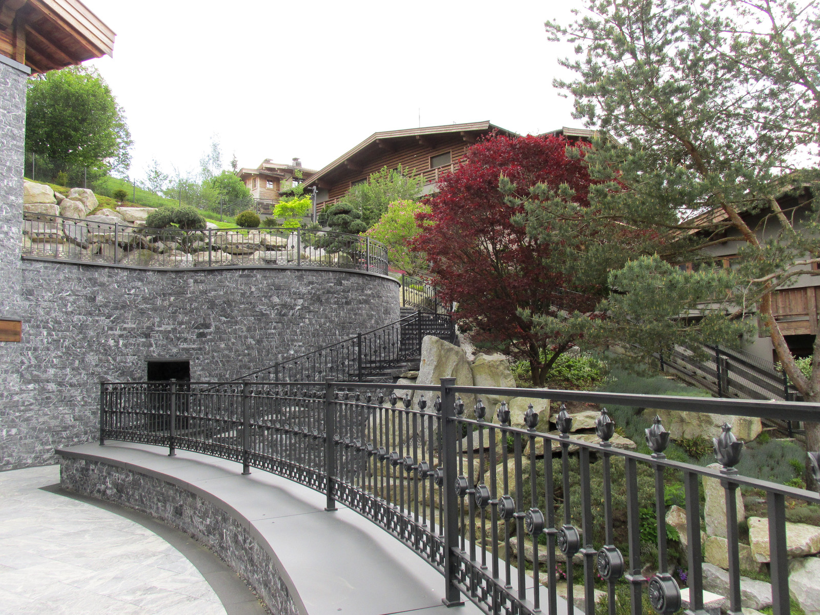 Japanese style garden design & Waterfall construction in Tyrol