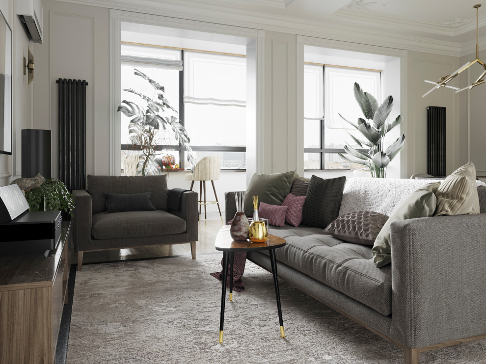 Проект кухни и гостиной