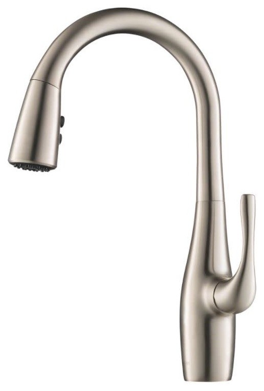 Kraus KPF-1670 Esina Single Handle Pull Down Spray Kitchen Faucet - Spot-Free