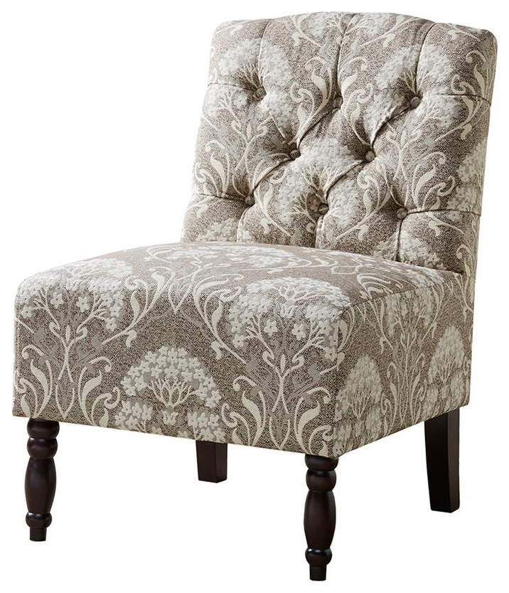 Lola Tufted Armless Chair,Fpf18-0495