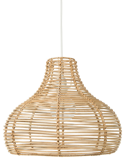 Palau Continuous Weave Wicker Dome Lamp Natural Large