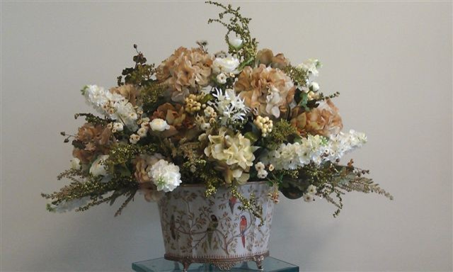 Custom silk floral arrangements
