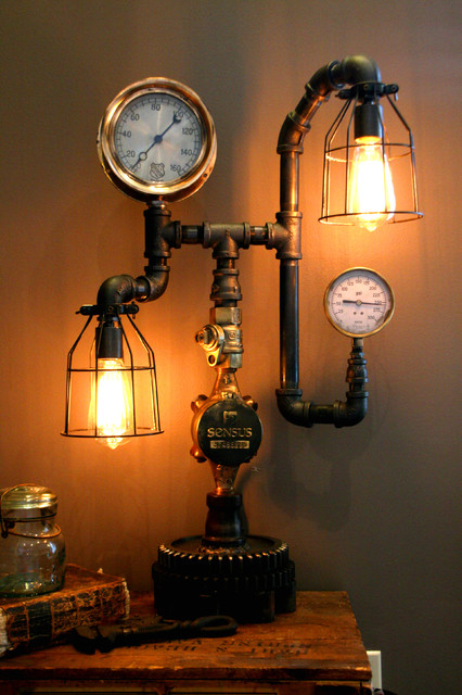 Machine Age Lamps Steampunk Gear Steam Gauge