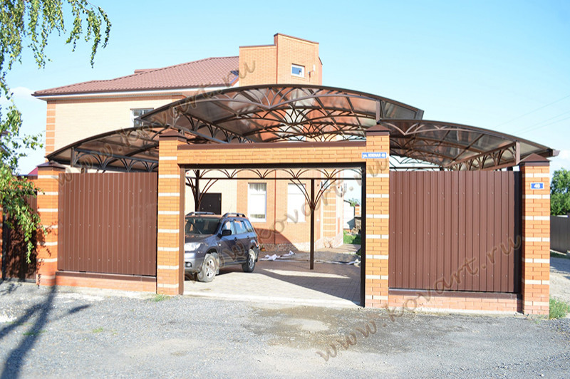 Кованые козырьки