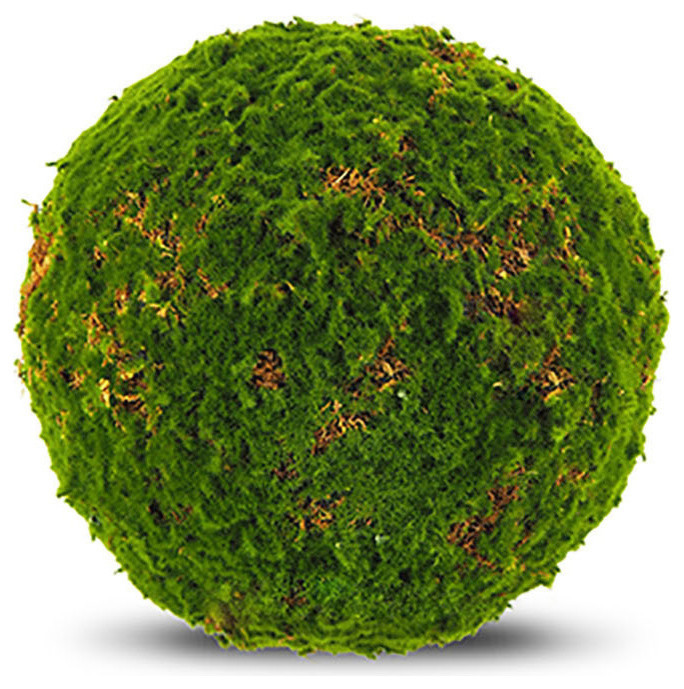Faux Botanical Moss Ball Modern Artificial Plants And Trees by Le